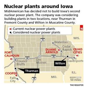 Iowa Nuke Plants
