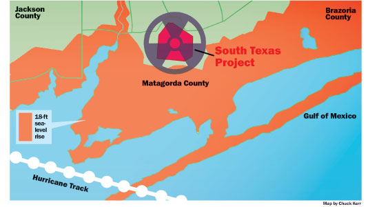 Matagorda Nuclear Map