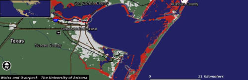 Corpus climate map